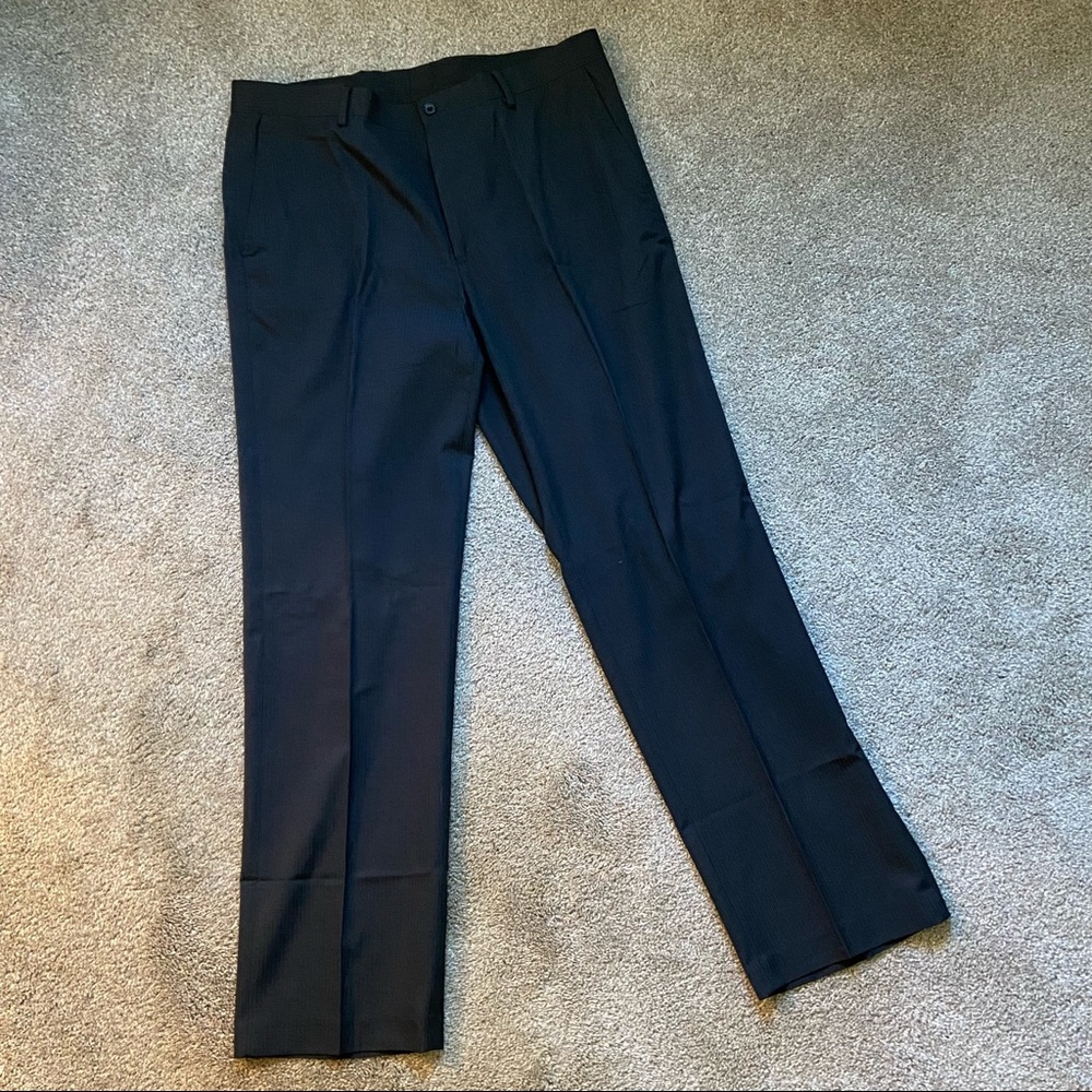 perry ellis charcoal pin stripe dress pants 36x32